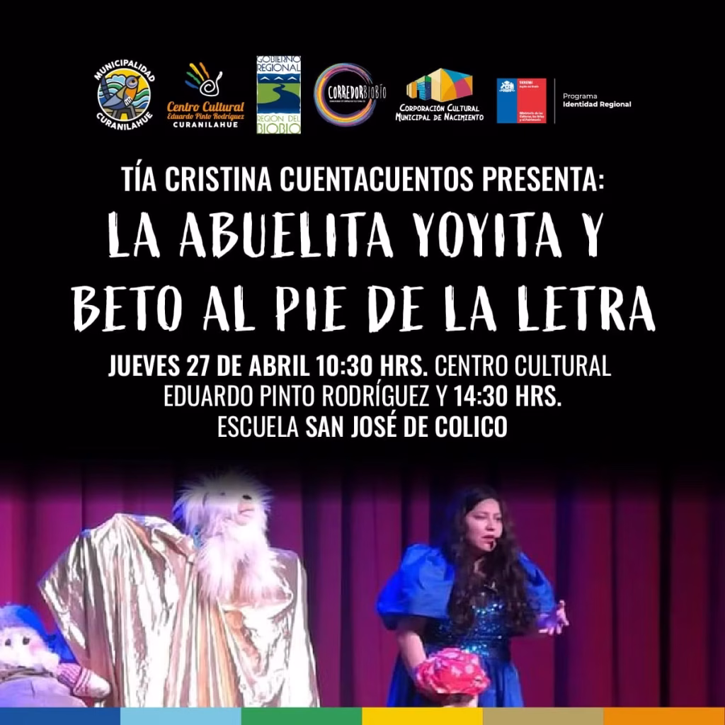 “La abuelita Yoyita y Beto al pie de la Letra” con Cristina Cuentacuentos “La abuelita Yoyita y Beto al pie de la Letra” con Cristina Cuentacuentos