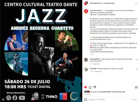 Concierto de Andrés Becerra Cuarteto